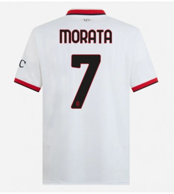 AC Milan Alvaro Morata #7 Udebanetrøje 2024-25 Kort ærmer